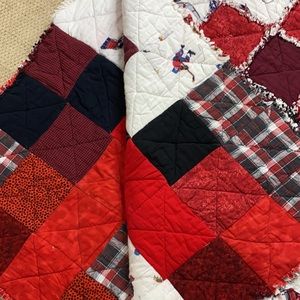 Flannel rag quilt